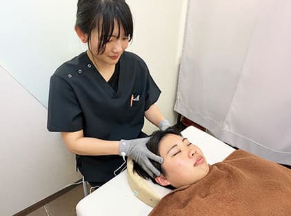 ヘッドスパ写真